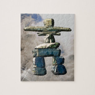 Inukshuk Native American Spirit Stones Jigsaw Puzzle
