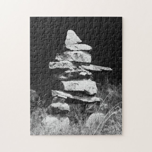 Inukshuk - Stone Man Figure Jigsaw Puzzle (Vertical)