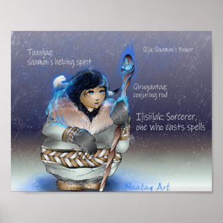 Inupiaq Sorcerer w/ Vocab Poster