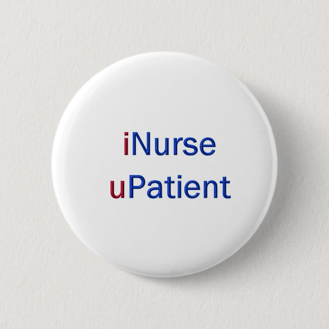 iNurse 6 Cm Round Badge (Front)