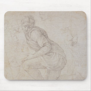Inv. 5211-75 Fawkener Recto Kneeling man Mouse Mat