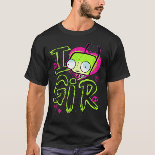 Invader Zim Valentines Day I Love Gir T-Shirt