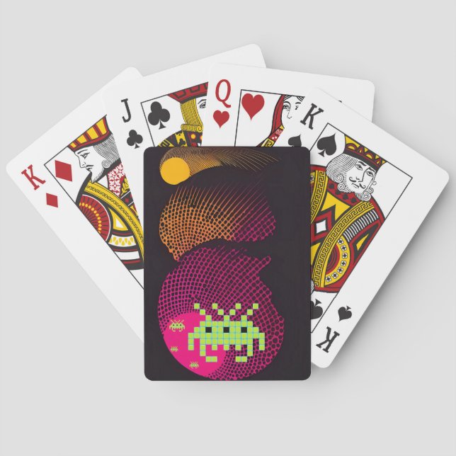 Invading Space Kings Playing Cards (Back)