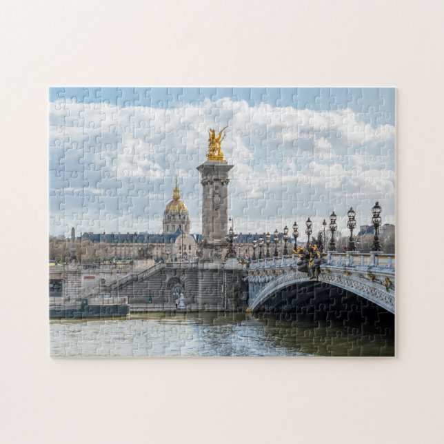 Invalides and Pont Alexandre III bridge - Paris Jigsaw Puzzle (Horizontal)
