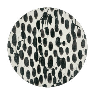 Invariable I   Black Watercolor Cutting Board