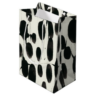 Invariable I   Black Watercolor Medium Gift Bag