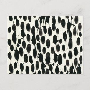 Invariable I Black Watercolor Postcard