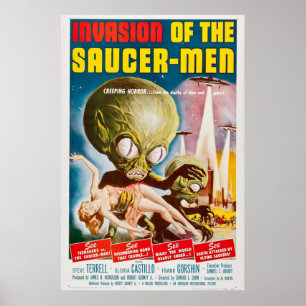Invasion Of The Saucer Man 1957 Original Vintage M Poster