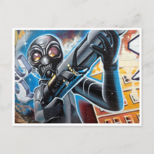 invasion postcard