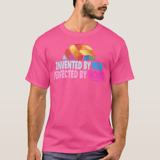 Invented By Men Perfected By Volleyball T-Shirt