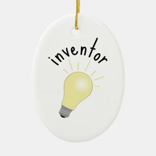 Inventor Ceramic Tree Decoration