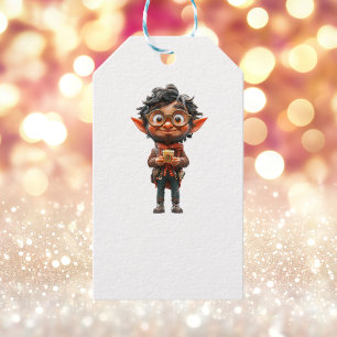 Inventor Christmas Elf White Gift Tags