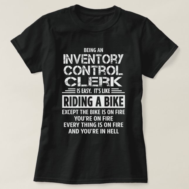 Inventory Control Clerk T-Shirt (Design Front)