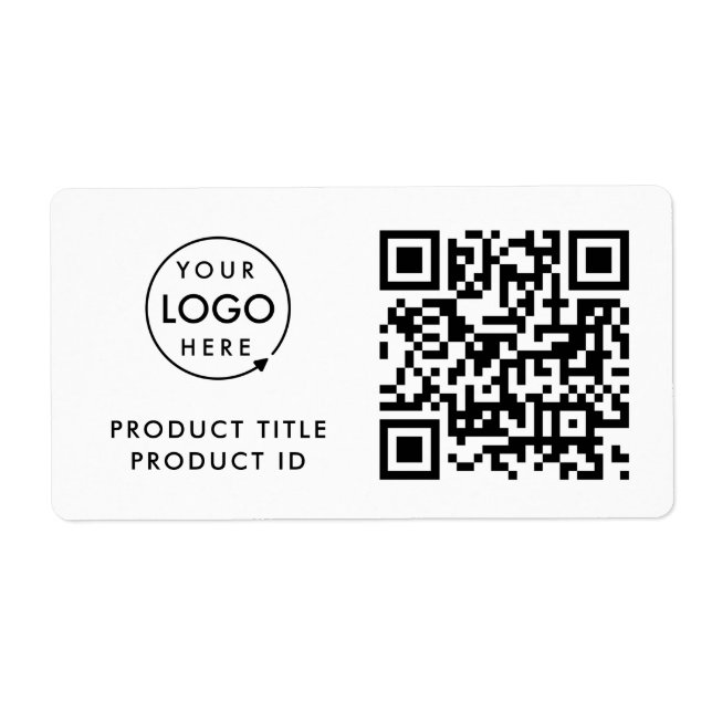 Inventory QR Code | Product ID Business Logo Stock (Front)