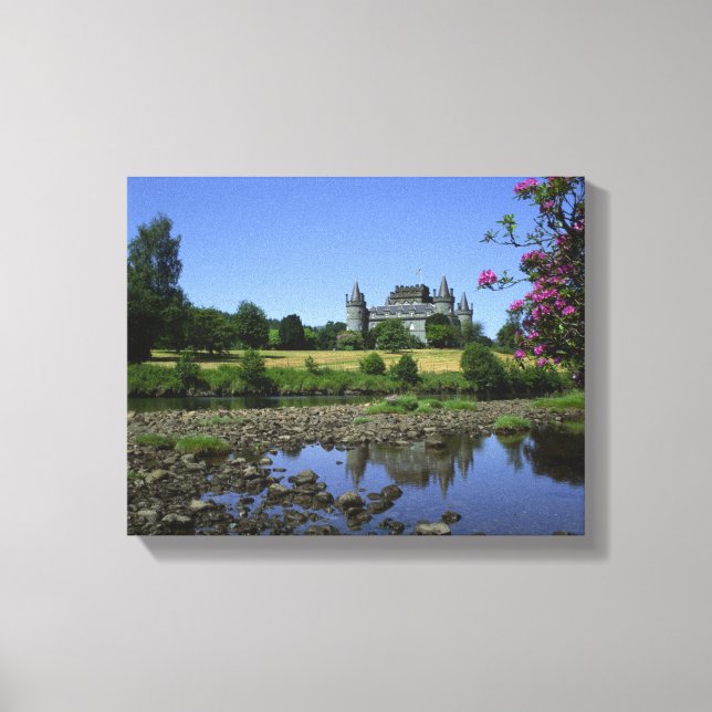 Inverary Castle, Strathclyde, Scotland Canvas Print (Front)