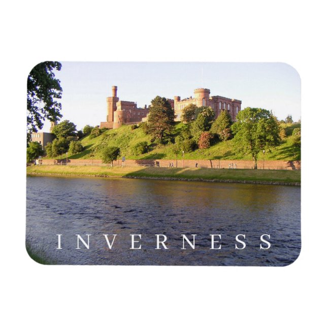 Inverness Castle view fridge magnet (Horizontal)