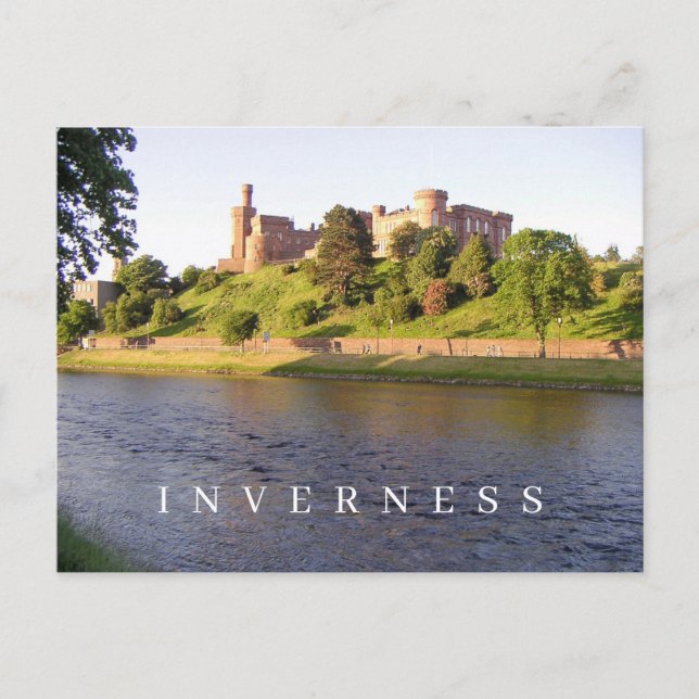 Inverness Castle view postcard (Front)