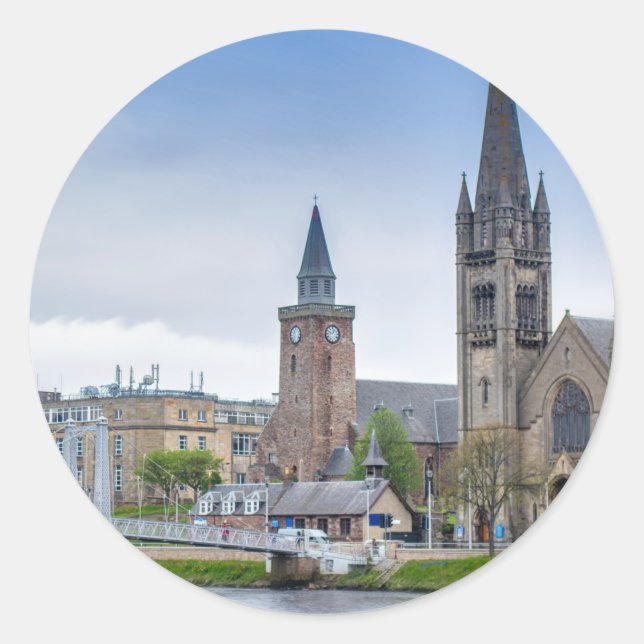 Inverness Classic Round Sticker (Front)