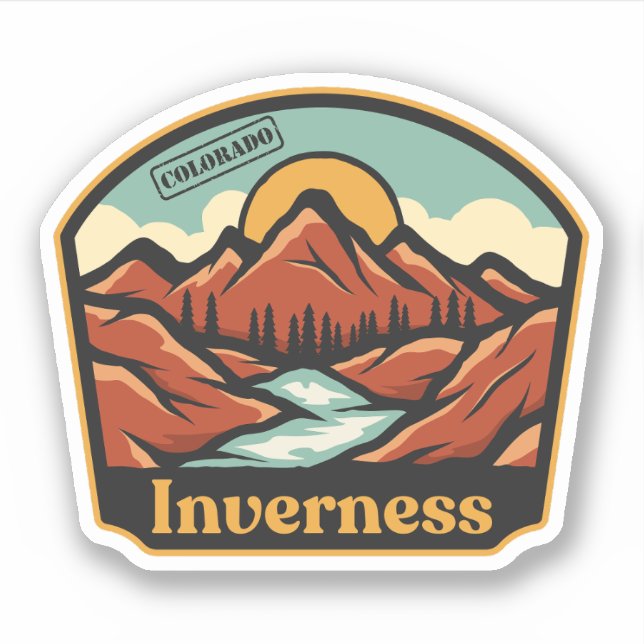 Inverness, Colorado Sticker (Front)