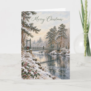 Inverness Ness Islands Christmas Watercolour Holiday Card