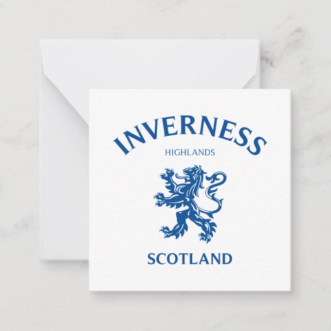 INVERNESS Scotland Card (Front)