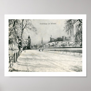 Inverness, Scotland, In Winter 1913 Vintage Poster