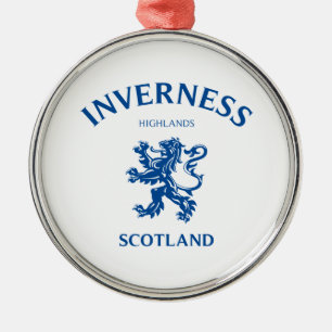 INVERNESS Scotland Metal Tree Decoration