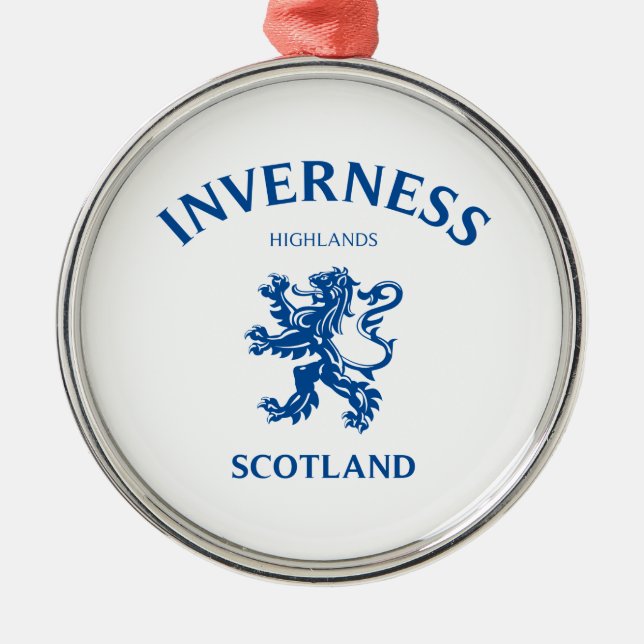 INVERNESS Scotland Metal Tree Decoration (Front)