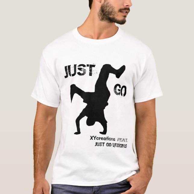 Inverse Head stand T Shirt (Light) (Front)