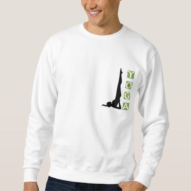 Inversion Yoga Pose Light T-Shirt Sweatshirt (Front)