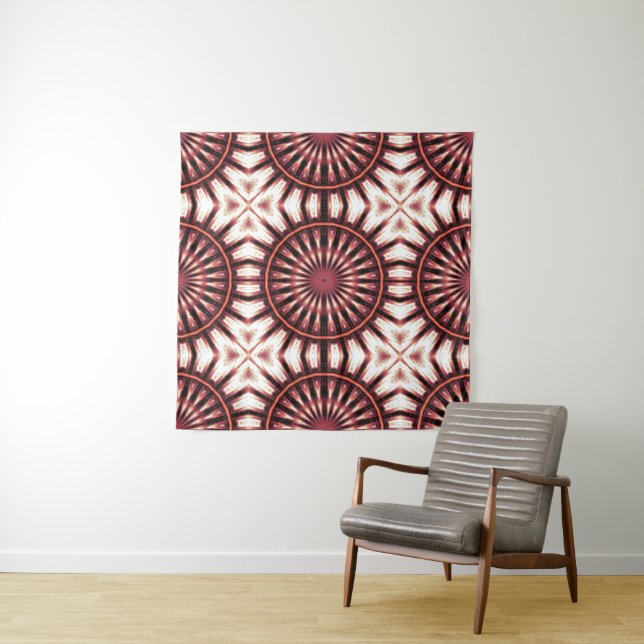 Invert Soundwave Cross 2 Wallpaper Tapestry (In Situ)