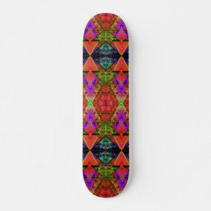 Invert Triangle Prism Quilt 2 Skateboard