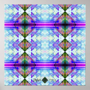 Invert Triangle Prism Quilt Poster