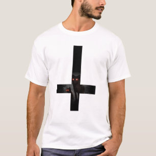 Inverted cross with dark wolves T-Shirt