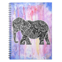 Inverted Elephant on Watercolor