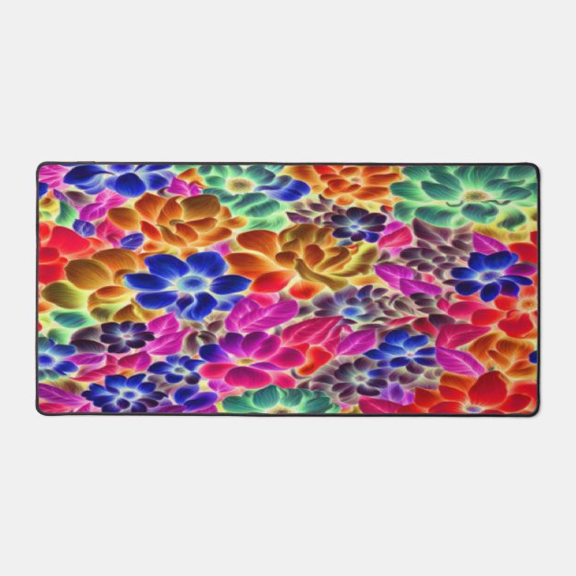 Inverted Floral - Desk Mat (Front)