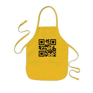 Inverted ☻ Happy Face -- QR Code Kids Apron