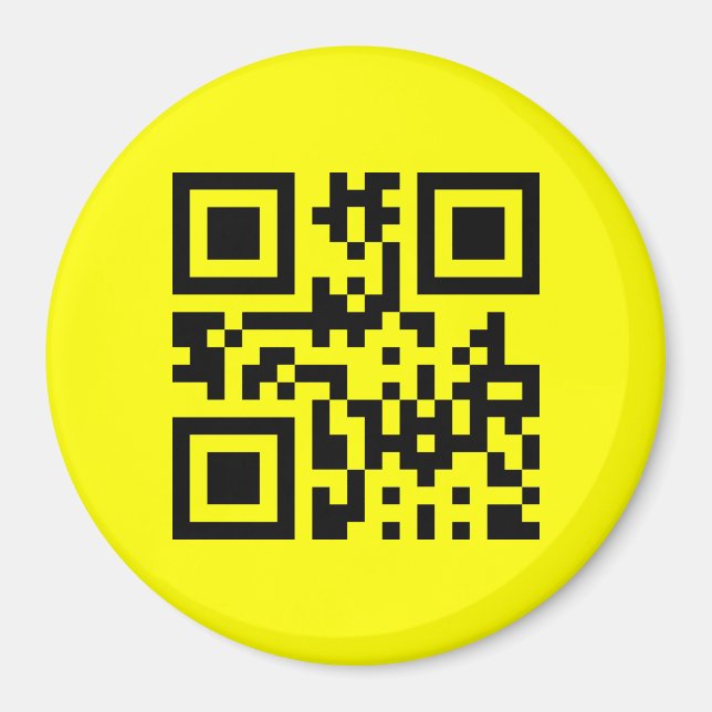 Inverted ☻ Happy Face -- QR Code Magnet (Front)
