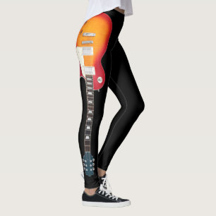 INVERTED ICONIC SUNBURST ELECTRIC GUITAR LEGGINGS