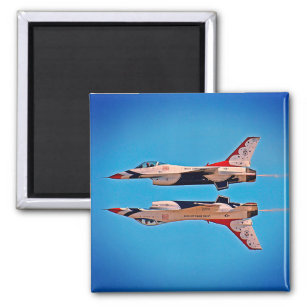Inverted Jet Aeroplanes F16 USAF US Air Force Magnet