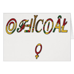 Inverted "OFFICIAL" Female Symbol Art Print