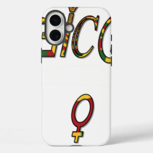 Inverted "OFFICIAL" Female Symbol   Bold Minimalis iPhone 16 Plus Case