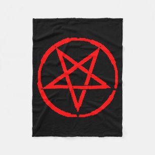 Inverted Pentagram Fleece Blanket