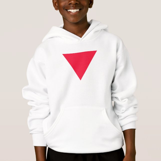inverted red triangle (Front)