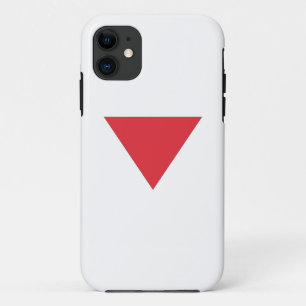 Inverted Red Triangle iPhone 11 Case