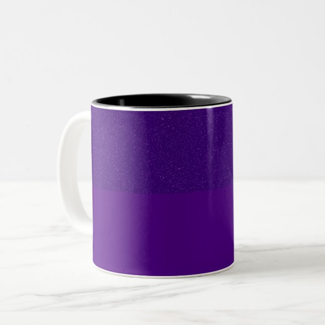 Inverted Speckle Two-Tone Purple Mug – Customise (Front Left)