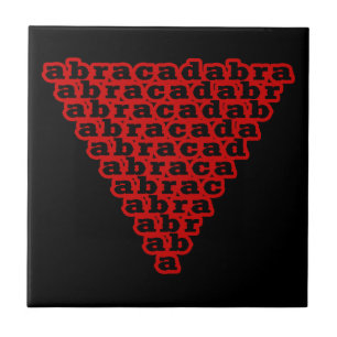Inverted Triangle Abracadabra Tile