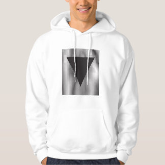 Inverted Triangle on Striped Field Hoodie
