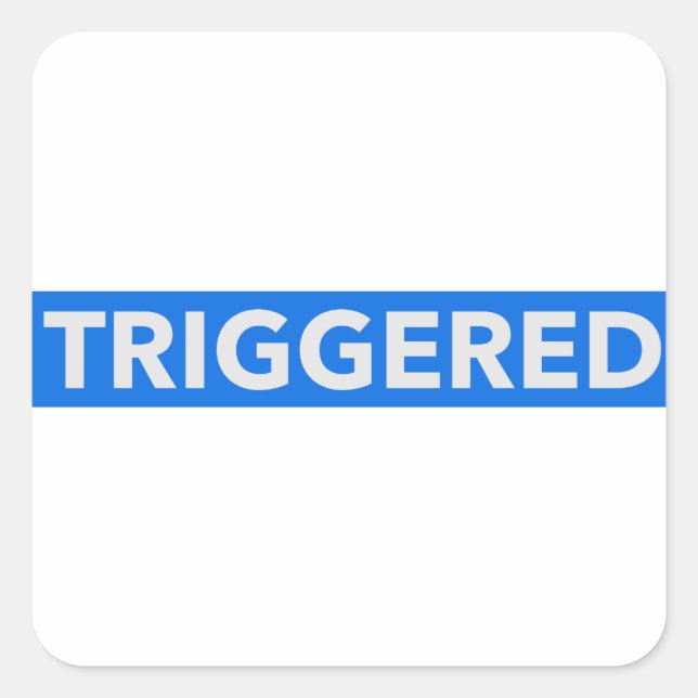 Inverted Triggered Text Square Sticker (Front)