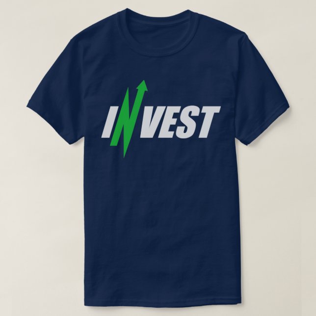 Invest Stock Market Trading Day Money Investing gr T-Shirt (Design Front)